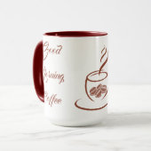 Goedemorgen koffiemok mok (Voorkant links)