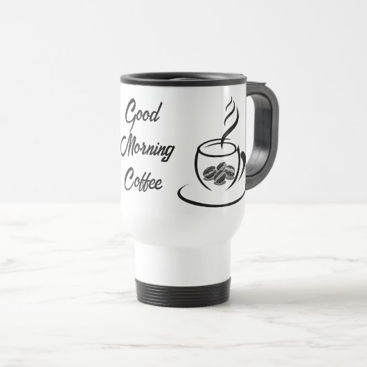 Goedemorgen koffiemok reisbeker (Voorkant rechts)