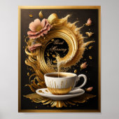 Goedemorgen kunst koffie poster (Voorkant)