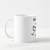 Goedemorgen! Laat de stress beginnen! Koffiemok (Links)