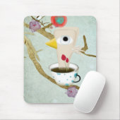 Goedemorgen lelijk insect aqua roze kunst Mousepad Muismat (Met muis)