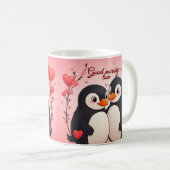 Goedemorgen liefde - Pinguïns Valentijnsdag mok (Voorkant rechts)