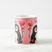 Goedemorgen liefde - Pinguïns Valentijnsdag mok (Center)