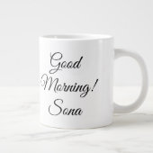 Goedemorgen, liefdevol Zebra zwart-wit Grote Koffiekop (Rechts)