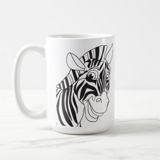 Goedemorgen, liefdevol Zebra zwart-wit Koffiemok (Links)