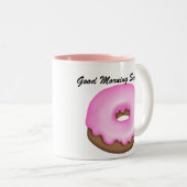 Goedemorgen lieverd ...; ) tweekleurige koffiemok (Voorkant rechts)