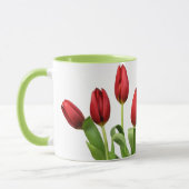 Goedemorgen mama rode tulp bloemen mok (Links)