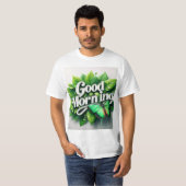 "Goedemorgen Mannen waarde T-shirt – Inspirerend (Voorkant volledig)