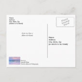 Goedemorgen marinestrand pier denkt aan jou briefkaart (Achterkant)