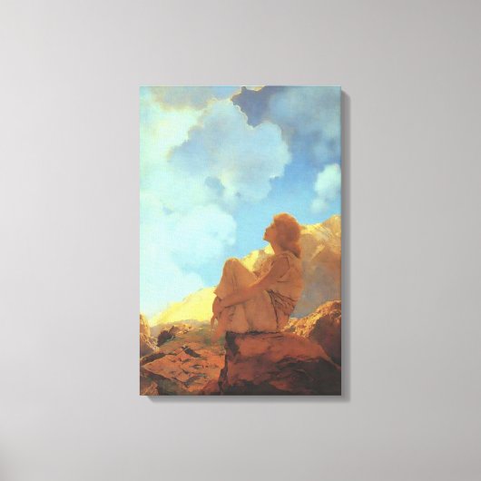 Goedemorgen, Maxfield Parrish Fine Art Canvas Afdruk (Voorkant)