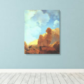 Goedemorgen, Maxfield Parrish Fine Art Canvas Afdruk (Insitu (Houten vloer))