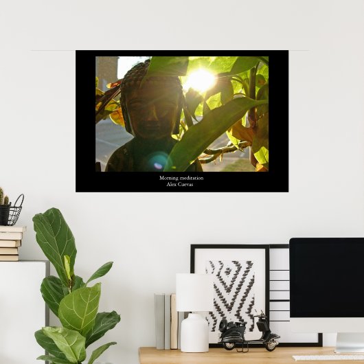 Goedemorgen meditatie poster (Thuiskantoor)