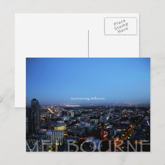 Goedemorgen, Melbourne Briefkaart (Voorkant / Achterkant)