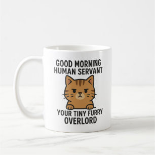 Goedemorgen menselijke dienaar uw kleine harige ov koffiemok