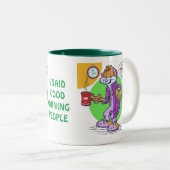 Goedemorgen Mensen Tweekleurige Koffiemok (Voorkant rechts)