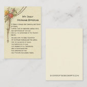 Goedemorgen met de Katholieke Prayer Floral Heilig Plaatskaartje (Voorkant / Achterkant)