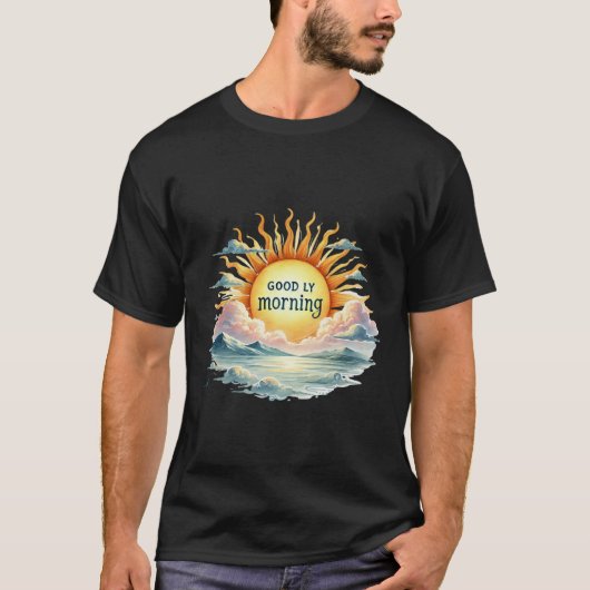 Goedemorgen met zon t-shirt (Voorkant)