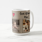 Goedemorgen / middag! 3 Fotosjabloon Koffiemok (Voorkant rechts)