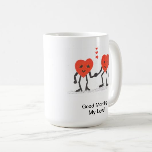 Goedemorgen, mijn liefdeskoffie-Mok Koffiemok (Voorkant rechts)