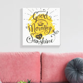 Goedemorgen mijn zon canvas afdruk (Insitu (Woonkamer))