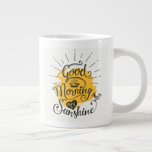 Goedemorgen mijn zon grote koffiekop (Rechts)