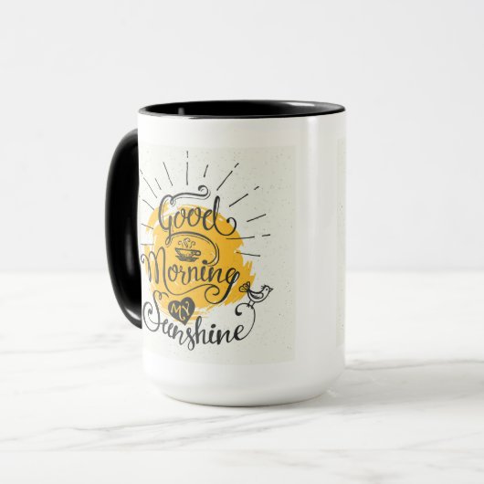 Goedemorgen mijn zon mok (Voorkant links)