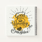 Goedemorgen mijn zon notitieboek (Achterkant)