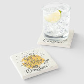 Goedemorgen mijn zon stenen onderzetter (Zijkant)