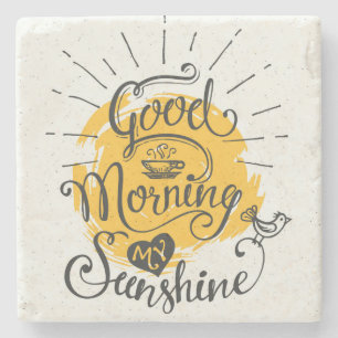 Goedemorgen mijn zon stenen onderzetter