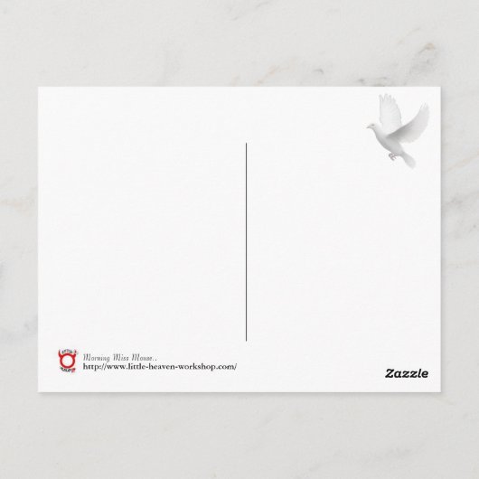 Goedemorgen Miss Mouse.. Briefkaart (Achterkant)