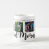 Goedemorgen | Moderne typografie Vier Fotoraster Koffiemok (Center)