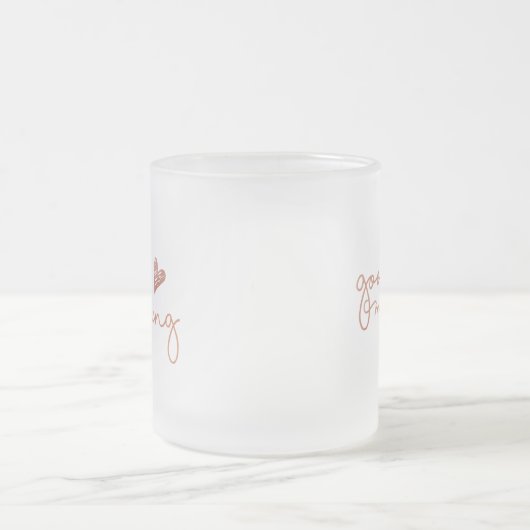 Goedemorgen mok in Roos Gold (Center)