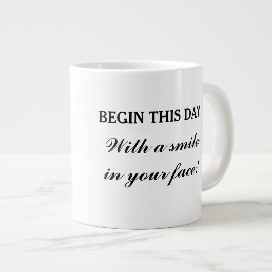 Goedemorgen mok, quote grote koffiekop (Voorkant rechts)