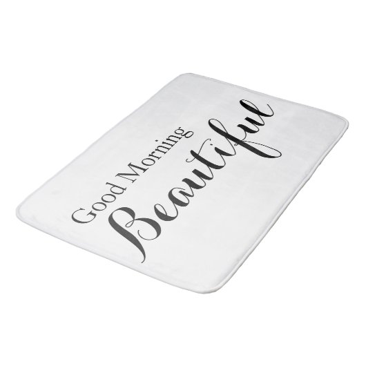 Goedemorgen mooi badmat (Gekanteld)