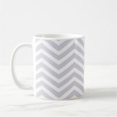Goedemorgen mooi! Dawn Gray Chevron patroon Koffiemok (Links)