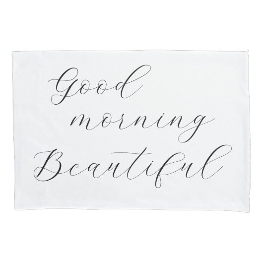 Goedemorgen Mooi, Goedemorgen Knap Kussensloop (Voorkant-Links)