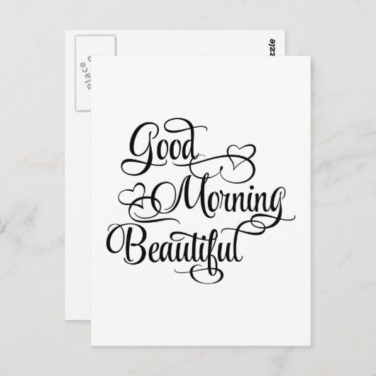 Goedemorgen Mooi - Inspirerend Kaart (Voorkant / Achterkant)