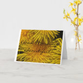 Goedemorgen mooi kaart (Gele Bloem)