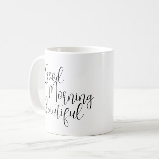 Goedemorgen mooi koffiemok (Voorkant links)