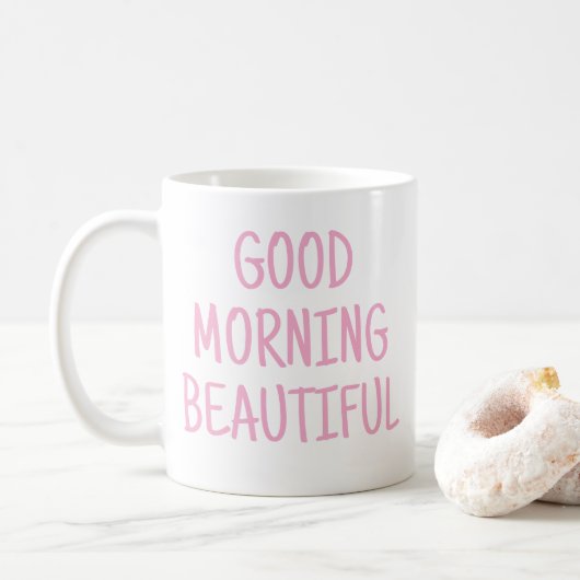 Goedemorgen mooi koffiemok (Met donut)