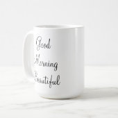 Goedemorgen mooi koffiemok (Voorkant links)