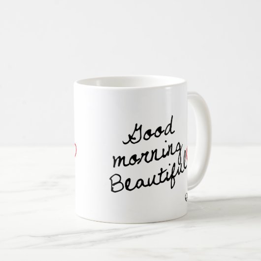 Goedemorgen mooi! koffiemok (Voorkant rechts)