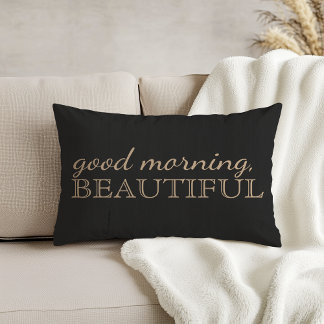 "Goedemorgen, mooi" Koolstof Accent Pillow Accent Kussen