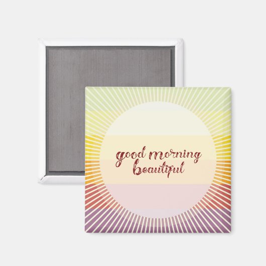 Goedemorgen mooi magneet (Voorkant / Achterkant)