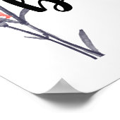 Goedemorgen mooi met anjers poster (Hoek)