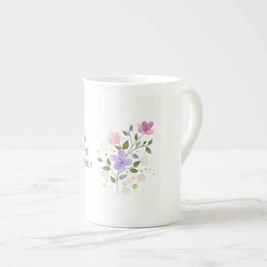 Goedemorgen, mooi! porselein kop (Voorkant rechts)