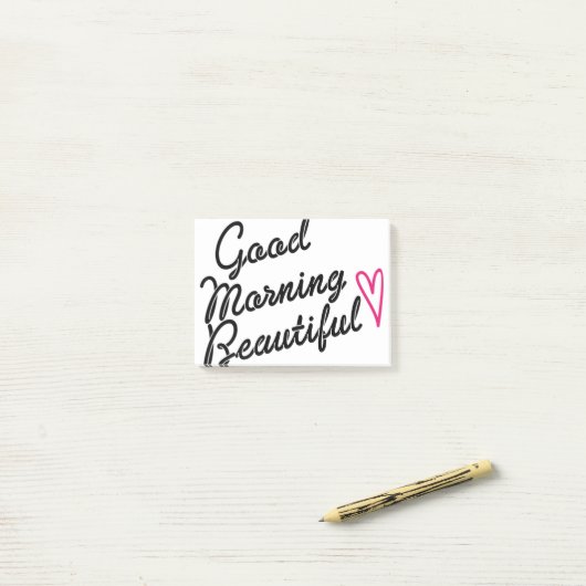 Goedemorgen mooi post-it® notes (Op bureau)