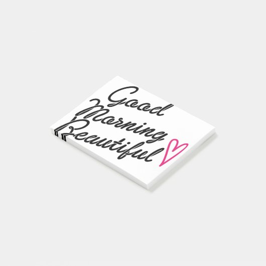 Goedemorgen mooi post-it® notes (Schuin)