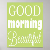 Goedemorgen mooi Poster (Voorkant)