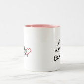 Goedemorgen mooi! tweekleurige koffiemok (Center)